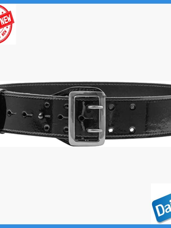 Leather Duty Belt 2.25 Inch Basketweave Sam Browne US Made main image 4